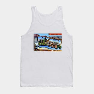 Greetings from Arizona - Vintage Large Letter Postcard Tank Top